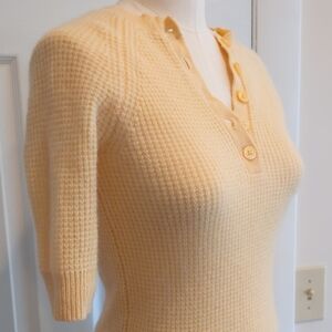 Joie Cashmere Sweater in Butter Yellow